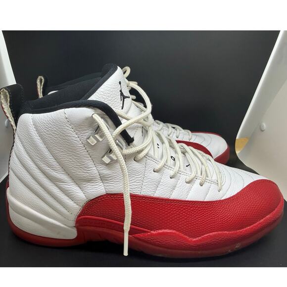 Air Jordan 12 Men\'s Retro White/Red-Black Sneakers Size 10 CT8013-116 main image 9